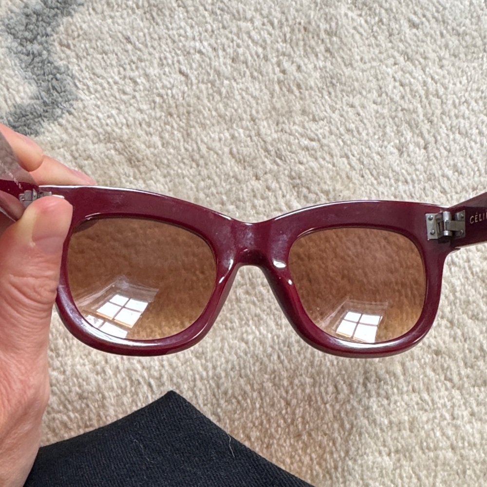 Celine Burgundy Sunglasses CL41079/s - Picture 9 of 11